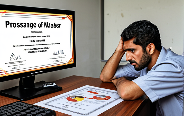 The Frustration of False Promises**
A frustrated Middle Eastern individual, appearing as an aspiring safety engineer or professional, sits overwhelmed at a desk. Surrounding them are numerous digital screens and physical brochures, some displaying flashy, generic course advertisements with bright but superficial graphics. Others show broken links, outdated content, or reveal empty promises, symbolized by faded colors or tangled lines. The individual holds a seemingly impressive certificate that feels flimsy and insubstantial, representing wasted time and money. In the background, a blurred but demanding construction site subtly hints at the real-world challenges they yearn to be genuinely prepared for. The overall mood is one of disappointment and a desperate search for authentic, deep knowledge amidst a sea of deceptive options. The color palette is modern, with desaturated tones for the misleading elements, highlighting the individual's earnest desire for genuine learning.

**