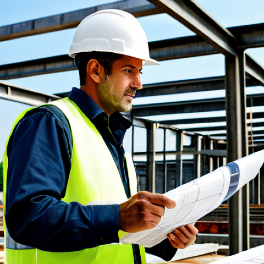 건설안전기사 초보자를 위한 개념 정리 - Structural Engineer at Work**

"A fully clothed, professional structural engineer wearing modest att...