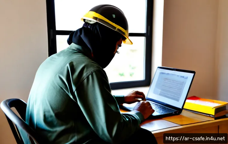건설안전기사 시험 대비 온라인 자료 찾기 - Photorealistic Arab construction safety exam candidate studying online at a tidy home office, adult ...